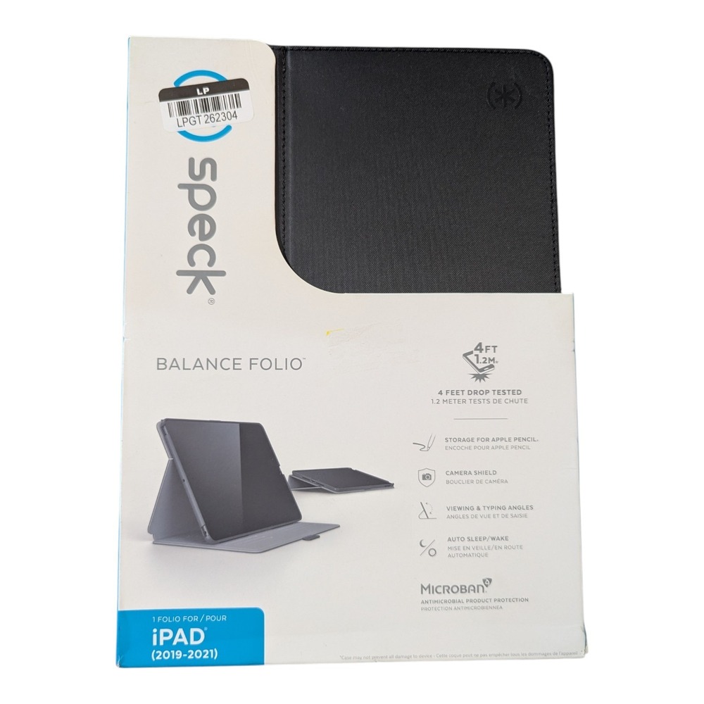 Oo4-N Speck Balance Folio Case for‎ Apple iPad 10.2" (2019-2021) - Black